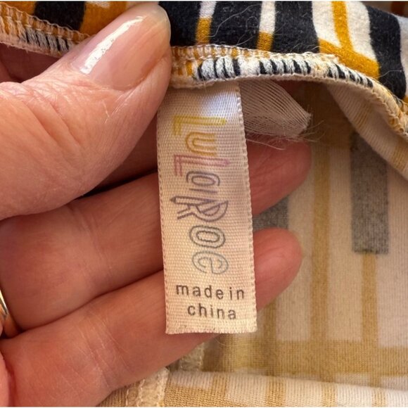 LuLaRoe Womens Leggings Size L XL Musical Piano Key Stretch Comfort Fit - Picture 6 of 10